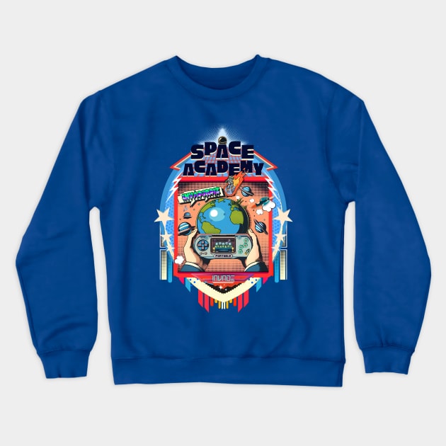 Space Academy - Invade badge Crewneck Sweatshirt by Invad3rDiz